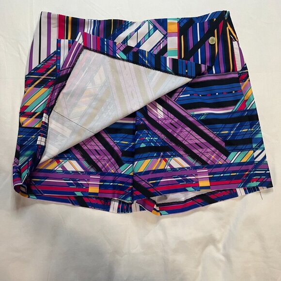 EP Sport Multi Color Geometric Pattern Casual Athletic Skort | Size 12 - Picture 3 of 7